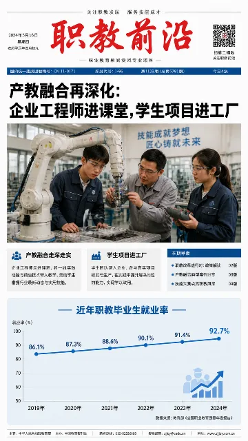 生成一张职业教育报纸版面